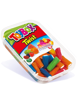 Жевательные Мармелады TOYBOX LICORICE Кислые палочки Твист-микс Радуга 200гр (24)