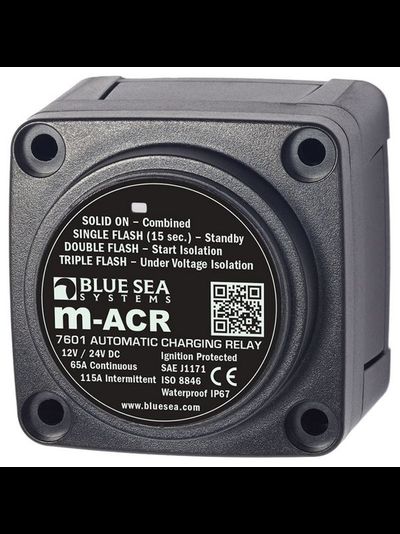 Автоматическое зарядное реле Blue Sea m-ACR 7601 12/24В 65А