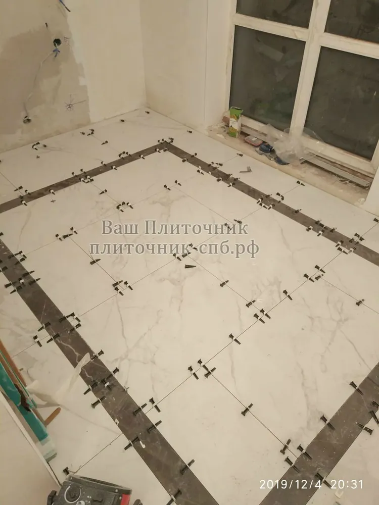 нарезка и укладка ковра по эскизу заказчика