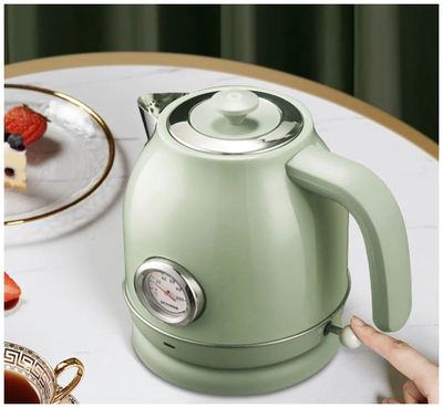 Электрочайник Xiaomi Qcooker Retro Electric Kettle с температурным датчиком QS-1701 Green RU