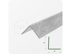 УГОЛ ДЕКОРАТИВНЫЙ 10Х10 УП 01-27.2700.501Л СЕРЕБРО (матовый)