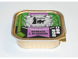 КОРМ ДЛЯ СОБАК ZOORING: КУСОЧКИ В ЖЕЛЕ ФРИКАСЕ С ЯГНЕНКОМ 100 гр