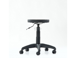 Табурет газлифт Н без спинки, черный пластик, кожа черная, ALN купить в Севастополе