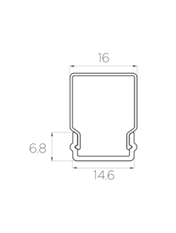 Алюминиевый профиль 4L-1606-S ANOD