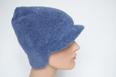 Кепка жокейка зимняя фиолетовая для женщин фото