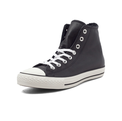 Кожаные кеды Converse черные высокие 154134C купить в Спб