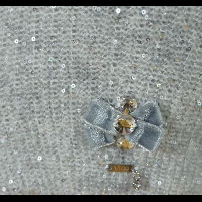 Серый итальянский берет с пайетками Vizio 6735