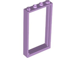 Door, Frame 1 x 4 x 6 with 2 Holes on Top and Bottom, Lavender (60596 / 6344416)
