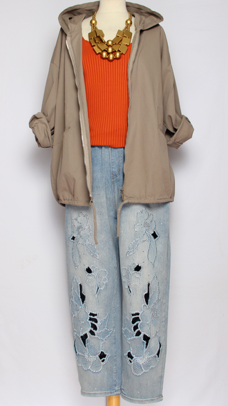 Ветровка  "ОДНОТОННАЯ" бежевая