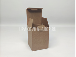 Коробка с откидной крышкой 80*80*110 мм БУРЫЙ