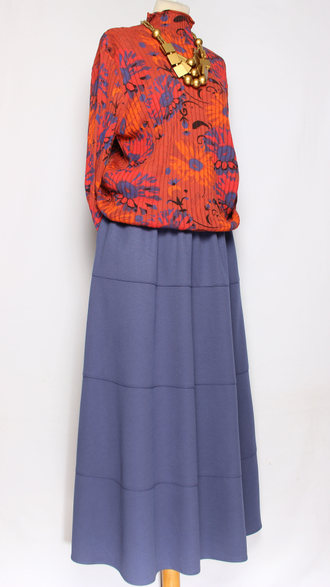 Джемпер ХЛОПОК "Хохлома резинка" коралл до р.52