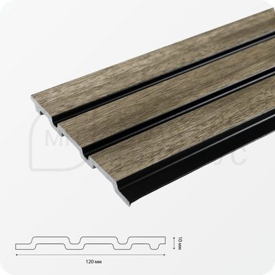 Декоративная стеновая панель Grace 3D RAIL Кедр