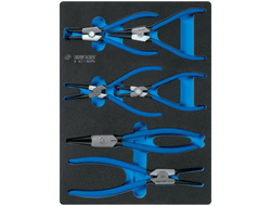 Набор съемников стопорных колец, ложемент, 6 предметов KING TONY 9-42116GPV