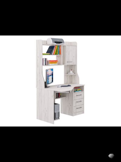 СК-25 угловой компьютерный стол с надстройкой Крафт светлый