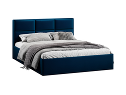 Спальня СТЕЛЛА - Кровать с подъемным механизмом Тип 1 Велюр Confetti Blue