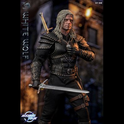 Ведьмак Геральт (Генри Кавилл, "The Witcher" Netflix) - КОЛЛЕКЦИОННАЯ ФИГУРКА 1/6 white wolf (SST048) - Soosoo toys
