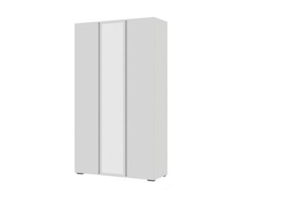 Спальня ХЕЛЕН - Шкаф 3х-створчатый с зеркалом ШК 02 Белый Шагрень/Белый Шагрень