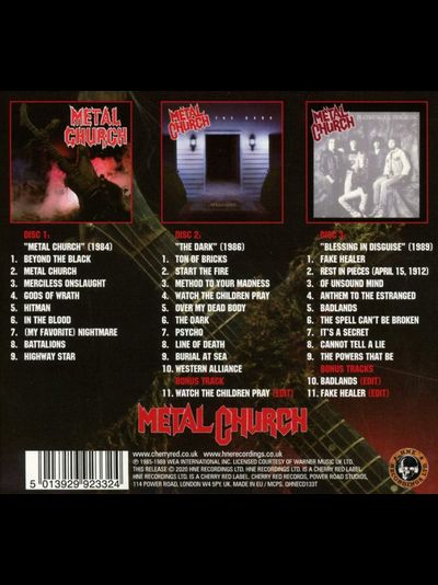 Metal Church - The Elektra Years 1984-1989 3-CD