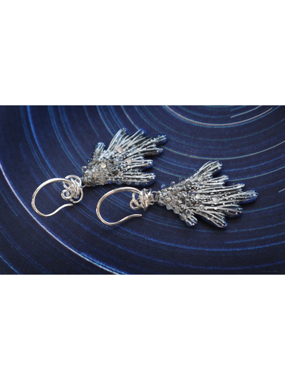 Серьги-крылья "Дитя звёздного моря", волшебное украшение-талисман