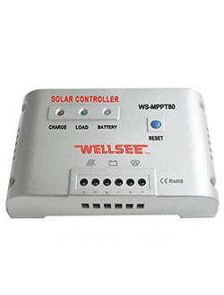 СОЛНЕЧНЫЙ КОНТРОЛЛЕР WS-ALMPPT80 80A С ТАЙМЕРОМ ОГРАНИЧЕНИЯ МОЩНОСТИ 48 В