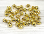 Бубенчики золото 14 мм (10 шт.)