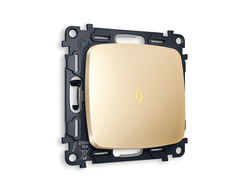 Выключатель 1-кл с подсветкой 3200К Шампань - Ambrella Volt - OMEGA