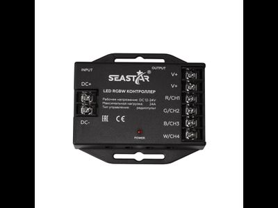 RGBW контроллер SR-RGBW-S-24A 12-24V (Seastar/RF/12-24V/24A/288-576W)