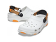 CROCS CLASSIC ALL TERRAIN CLOG БЕЛЫЕ С ОРАНЖЕВЫМ