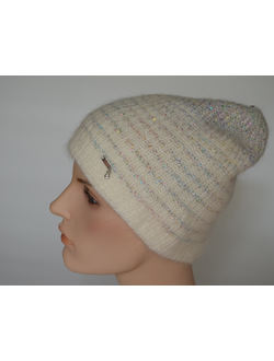 Vizio Италия шапка 6995 CY белая с пайетками фото