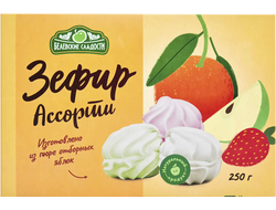 Зефир "Ассорти", 250г (Белёвские сладости)