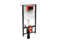 Комплект: подвесной безободковый унитаз VitrA S20 SmoothFlush с сиденьем с микролифтом, инсталляцией и панелью управления, 9004B003-7207