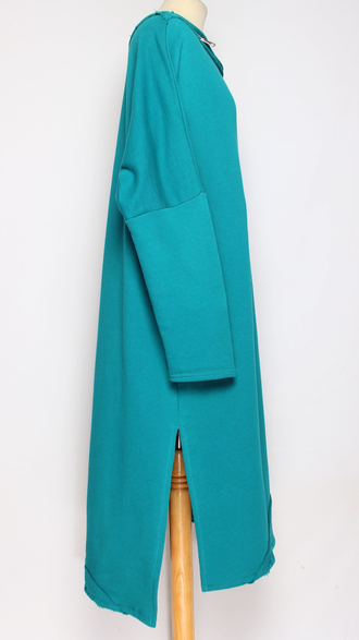 ПЛАТЬЕ БОХО "Молния плотное1" бирюза р.46-52