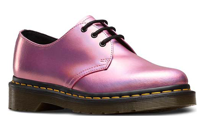 DR.MARTENS 1461 ICED METALLIC 3 EYE BOOT PINK