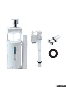 Двухуровневая сливная арматура IDDIS с нижним подводом воды 2 ур. F012400-01K (круглая прокладка)