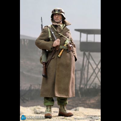 ТРЕСНУЛ УГОЛОК - Солдат немецкого африканского корпуса - КОЛЛЕКЦИОННАЯ ФИГУРКА 1/6  WW2 German Africa Corps WH Infantry – Burk (D80152) - DID