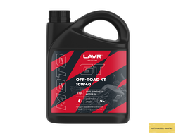 Моторное масло для мотоциклов GT OFF ROAD 4T 10W-40 SM LAVR MOTOLINE, 4 л / Ln7724