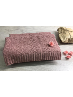 Плед вязаный "Зиг Заги"