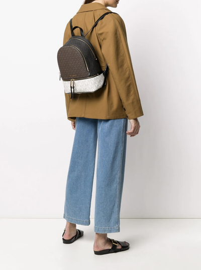 Рюкзак Michael Kors коричнево-белая