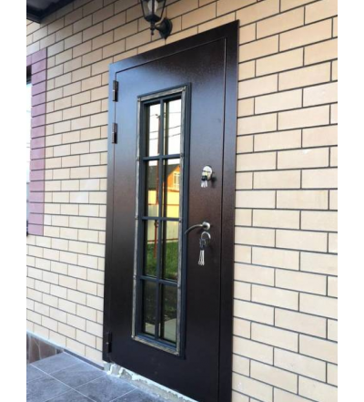 АГОРА. АНТИК МЕДНЫЙ/ ЛИСТВЕННИЦА СВЕТЛАЯ. ДВУХКАМЕРНЫЙ СТЕКЛОПАКЕТ. НАДЕЖНАЯ ВХОДНАЯ ДВЕРЬ