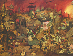 Картина обогреватель, репродукция Питера Брейгеля Безумная Грета