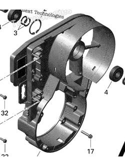 Корпус вентилятора оригинал BRP 420912230 420912203 для BRP LYNX/Ski-Doo (Fan Housing)
