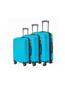 Комплект из 3х чемоданов Somsonya Lite Полипропелен S,M,L Голубой
