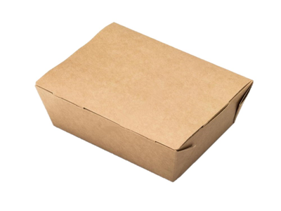 Коробка для фаст-фуда 600мл (крафт/бел)