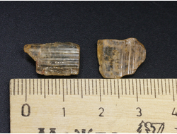 Топаз золотистый, фрагмент кристалла в ассортименте, Бразилия (14-15 мм, 1,3 г) №24694