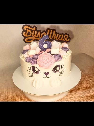 Торт в стиле единорога/кошки и других персонажей