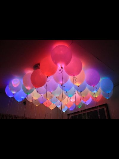 Светящиеся/мигающие шары с гелием Размер: 12"/30 см