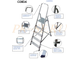 Стремянка CORDA 3 - 8 ступеней