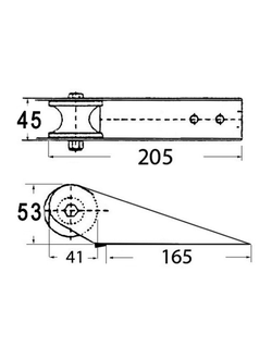 Роульс 205х45 мм