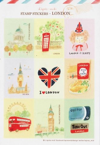 Наклейки "London"