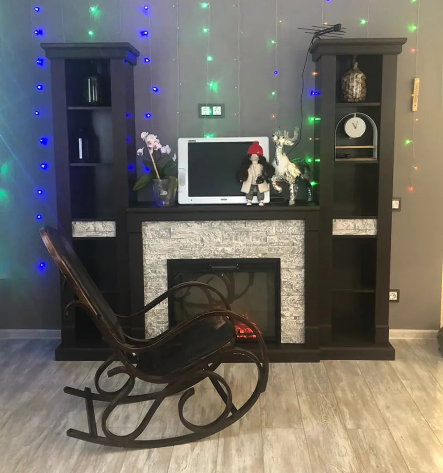 Камин Моника Элит с широким очагом Sparta 25.5 LED